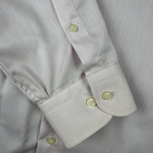 Joseph & Feiss Dress Shirt Men's18.5  36/37 Light Pink, Long Sleeve, Button Up - Picture 5 of 16
